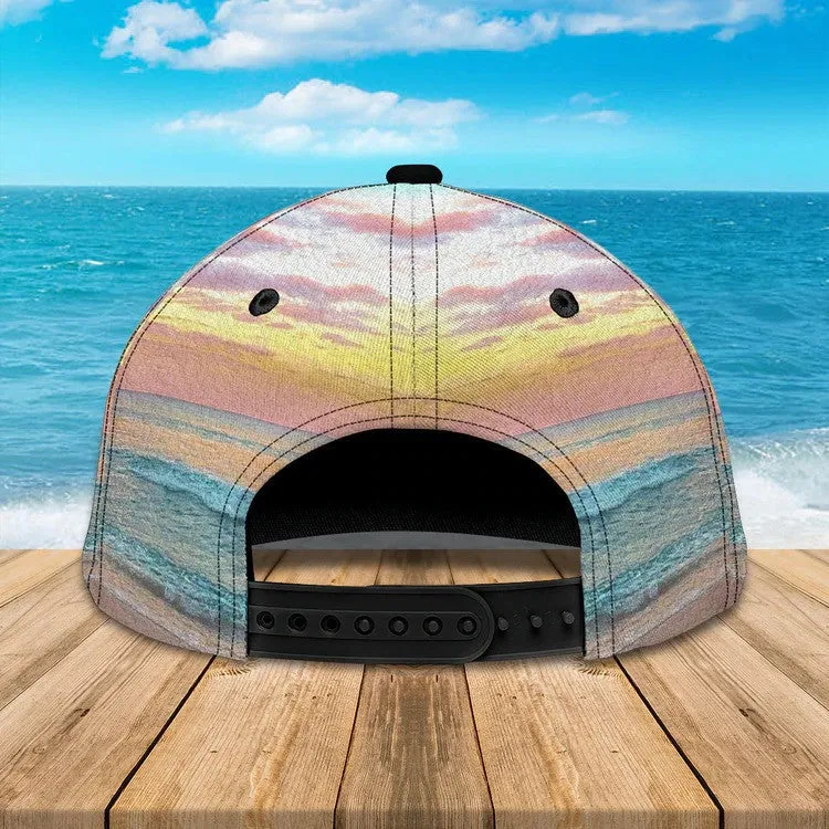 Customized Sunrise Sunset on the Beach Hat for Summer, Bless be the beach Cap