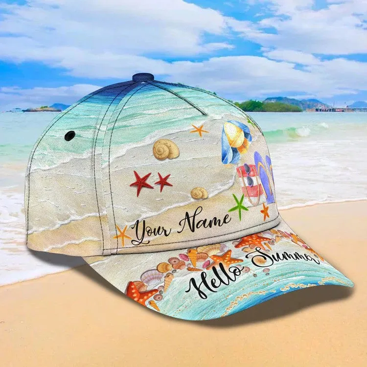 Customized Sunrise Sunset on the Beach Hat for Summer, Bless be the beach Cap