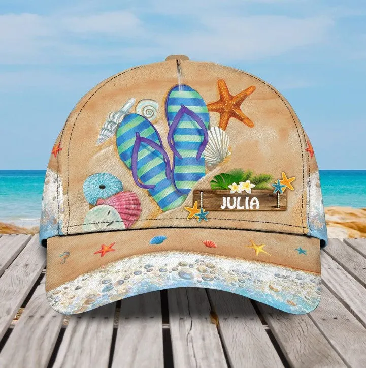Customized Sunrise Sunset on the Beach Hat for Summer, Bless be the beach Cap