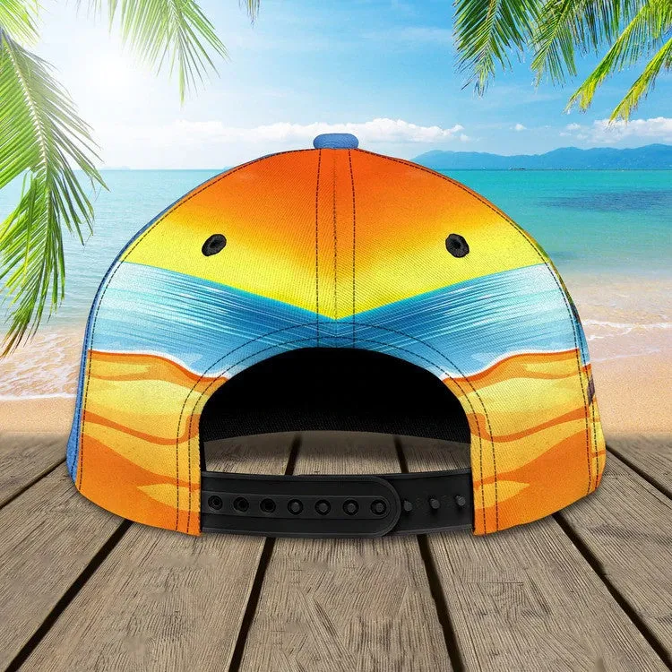Customized Sunrise Sunset on the Beach Hat for Summer, Bless be the beach Cap