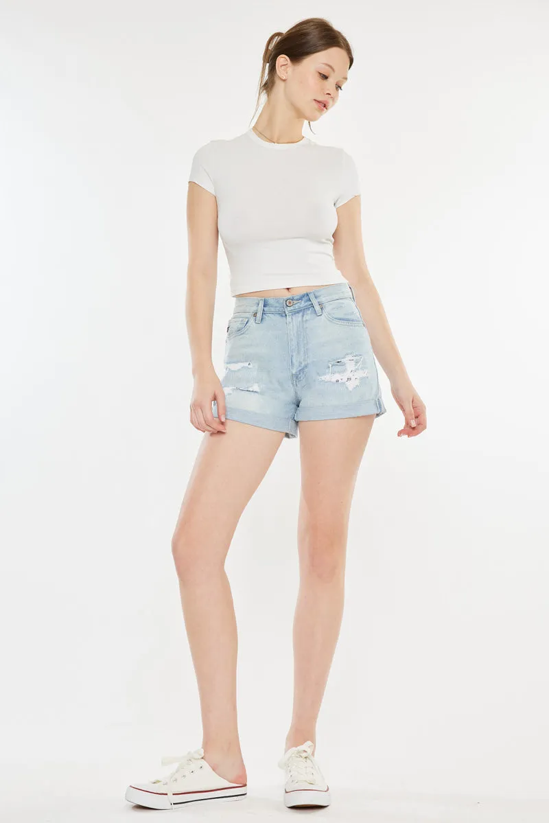 Daisy High Rise Mom Shorts