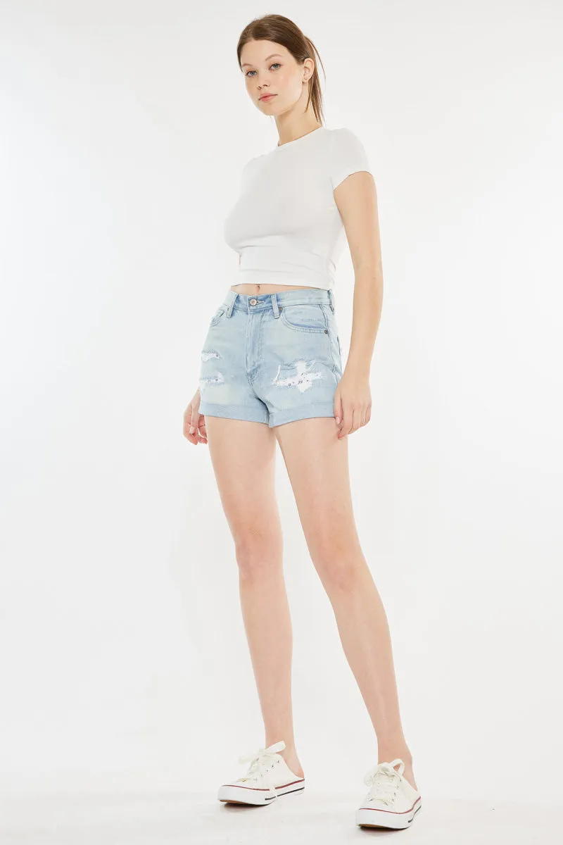 Daisy High Rise Mom Shorts