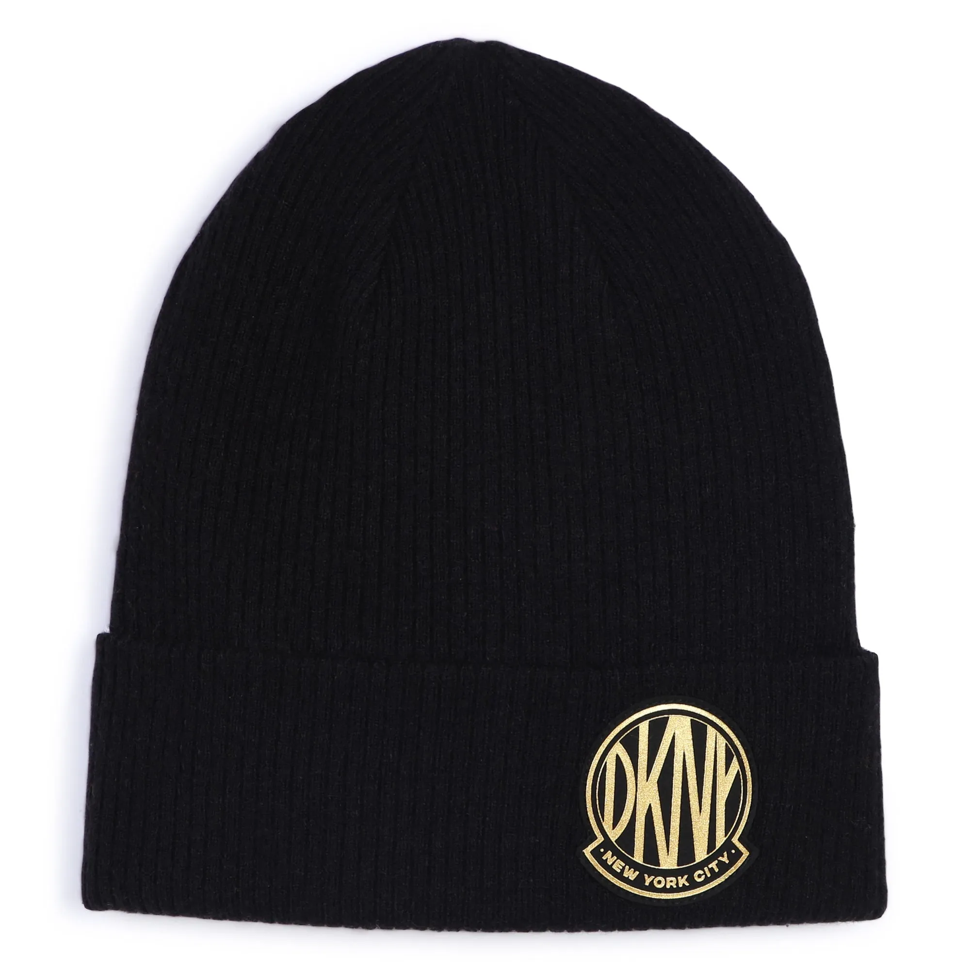 DKNY Black Knitted Beanie