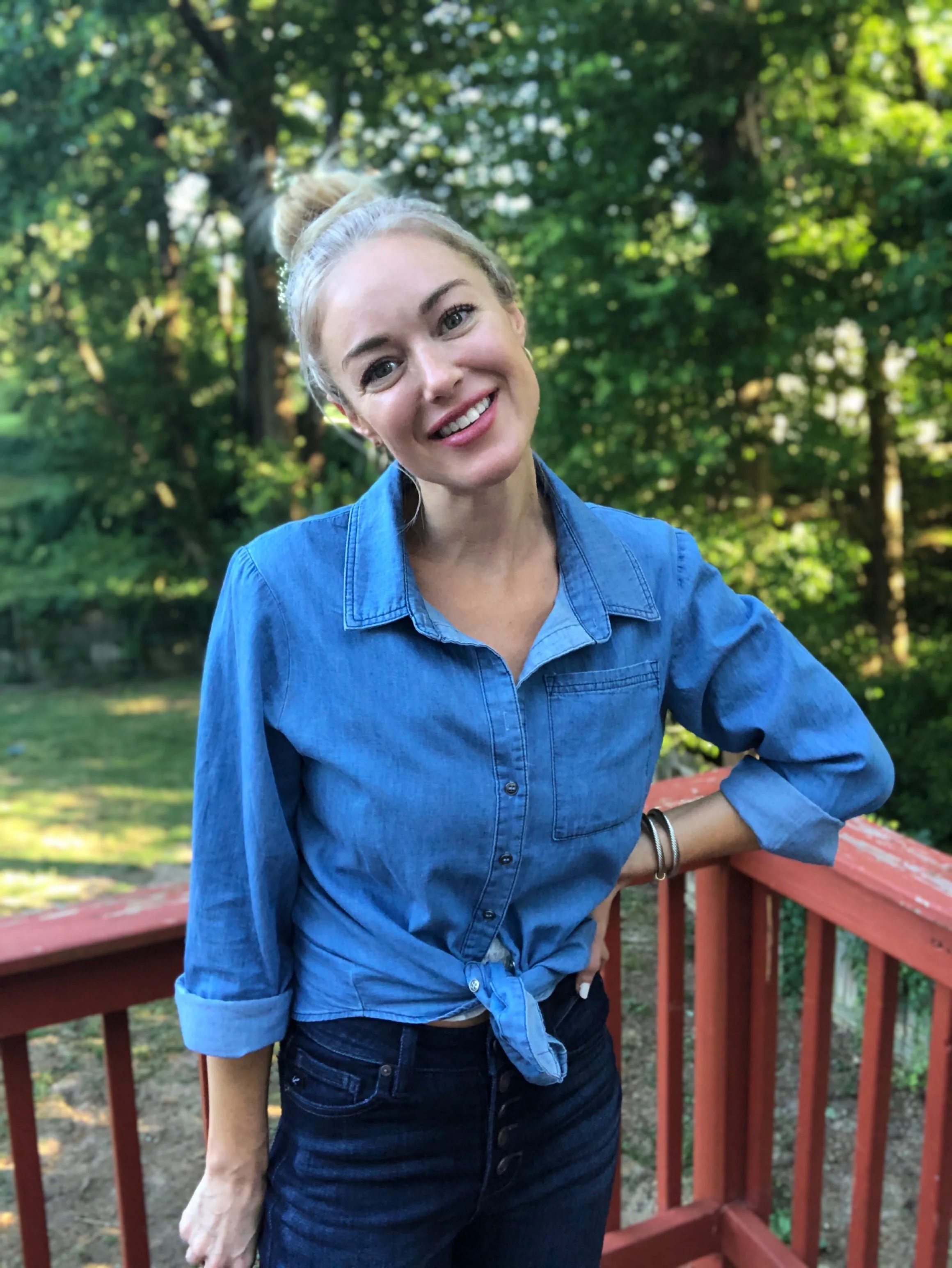 Don't Mess With Mama Denim Top