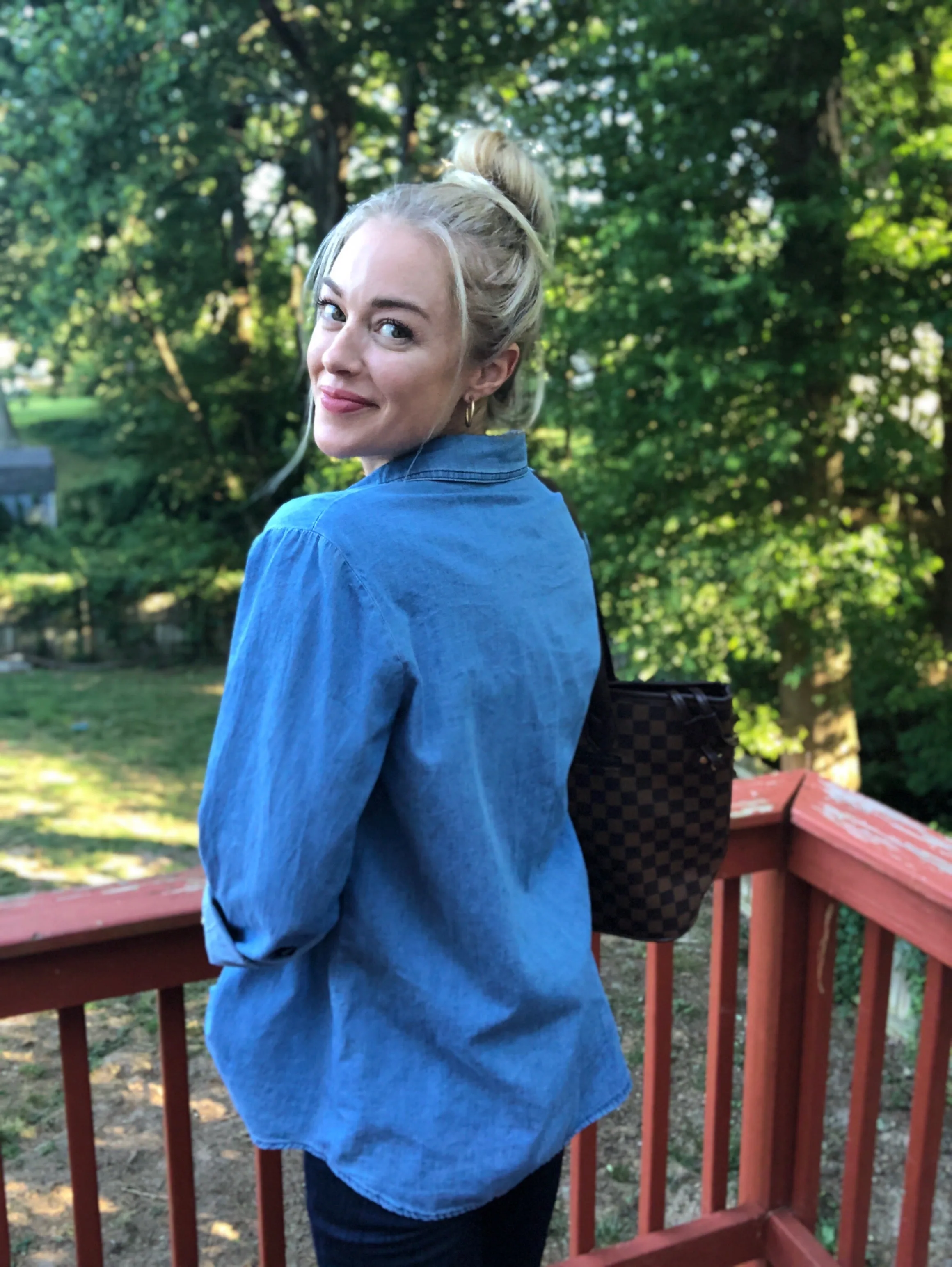 Don't Mess With Mama Denim Top