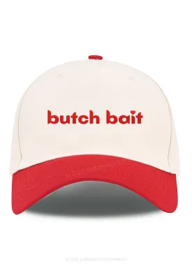 Embroidered Butch Bait Heart Pride Y2K Color Block Baseball Cap Cherrykitten