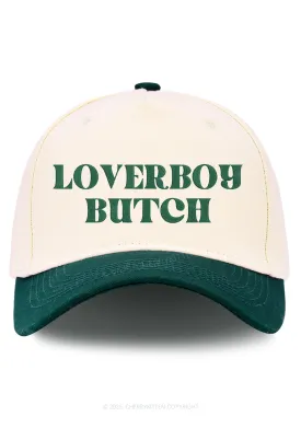 Embroidered Loverboy Butch Pride Y2K Color Block Baseball Cap Cherrykitten
