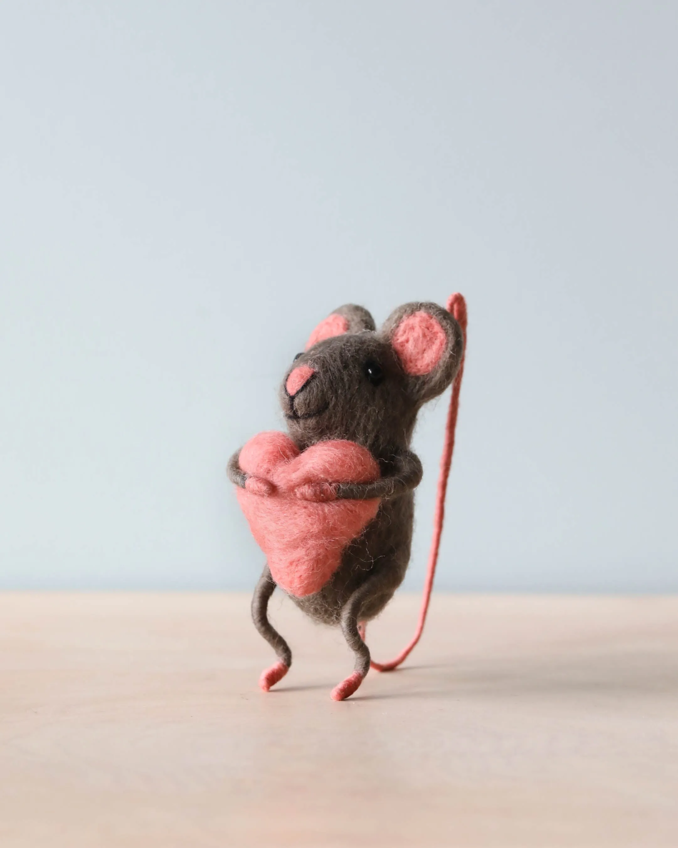 Felt Mouse With Heart