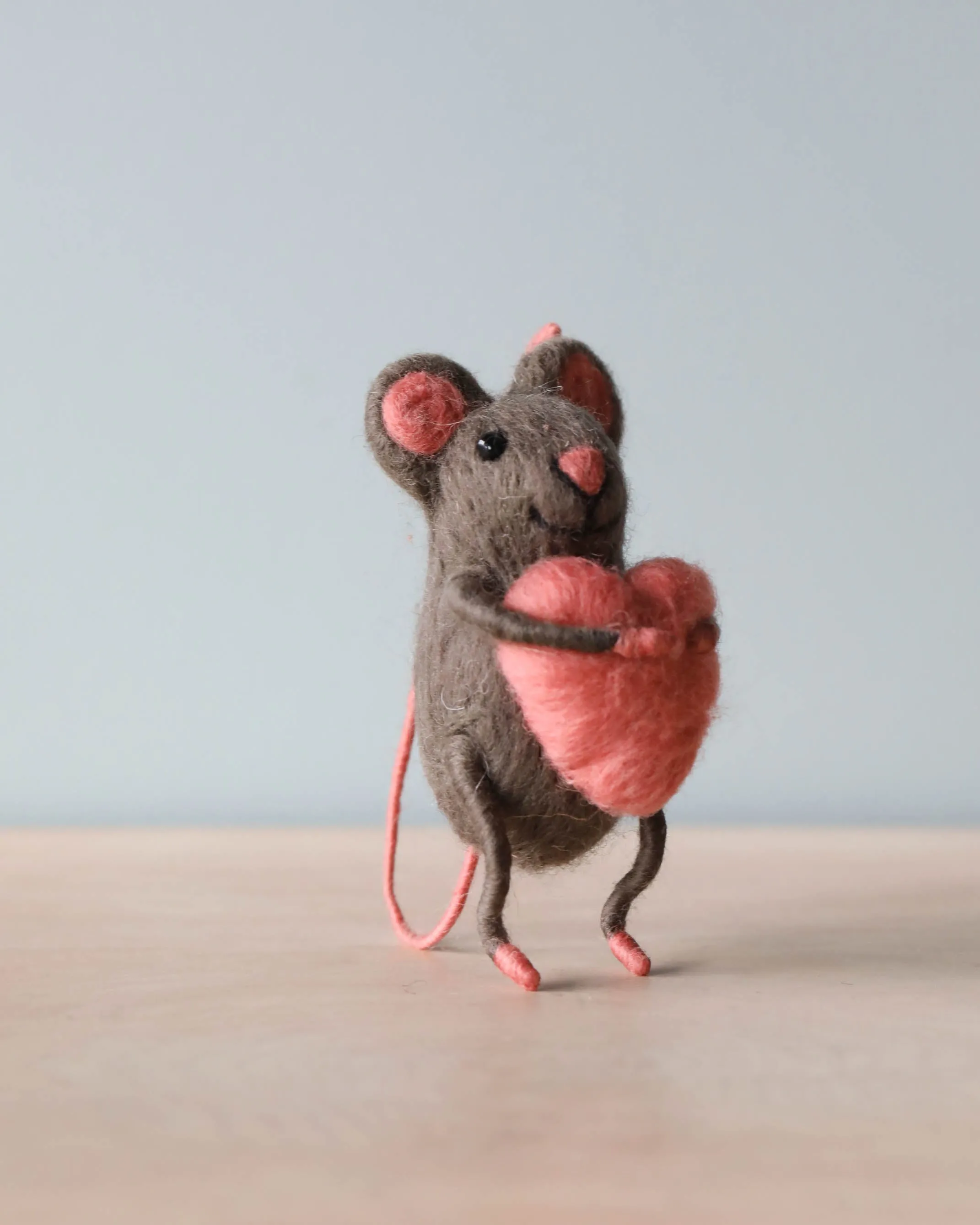 Felt Mouse With Heart