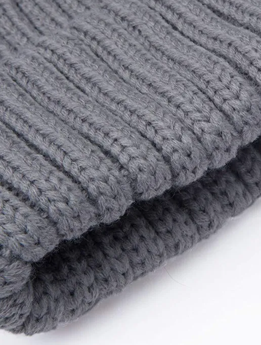 FHD3 Real Fur Detachable Pom Pom Hat