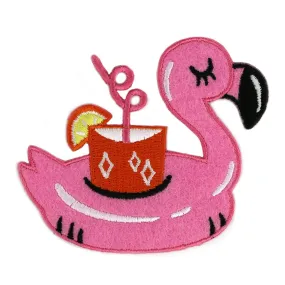 Flamingo Pool Floatie Felt Patch