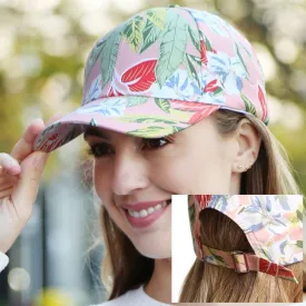 Floral Baseball Cap 100% Cotton 523 Pink (1 unit)
