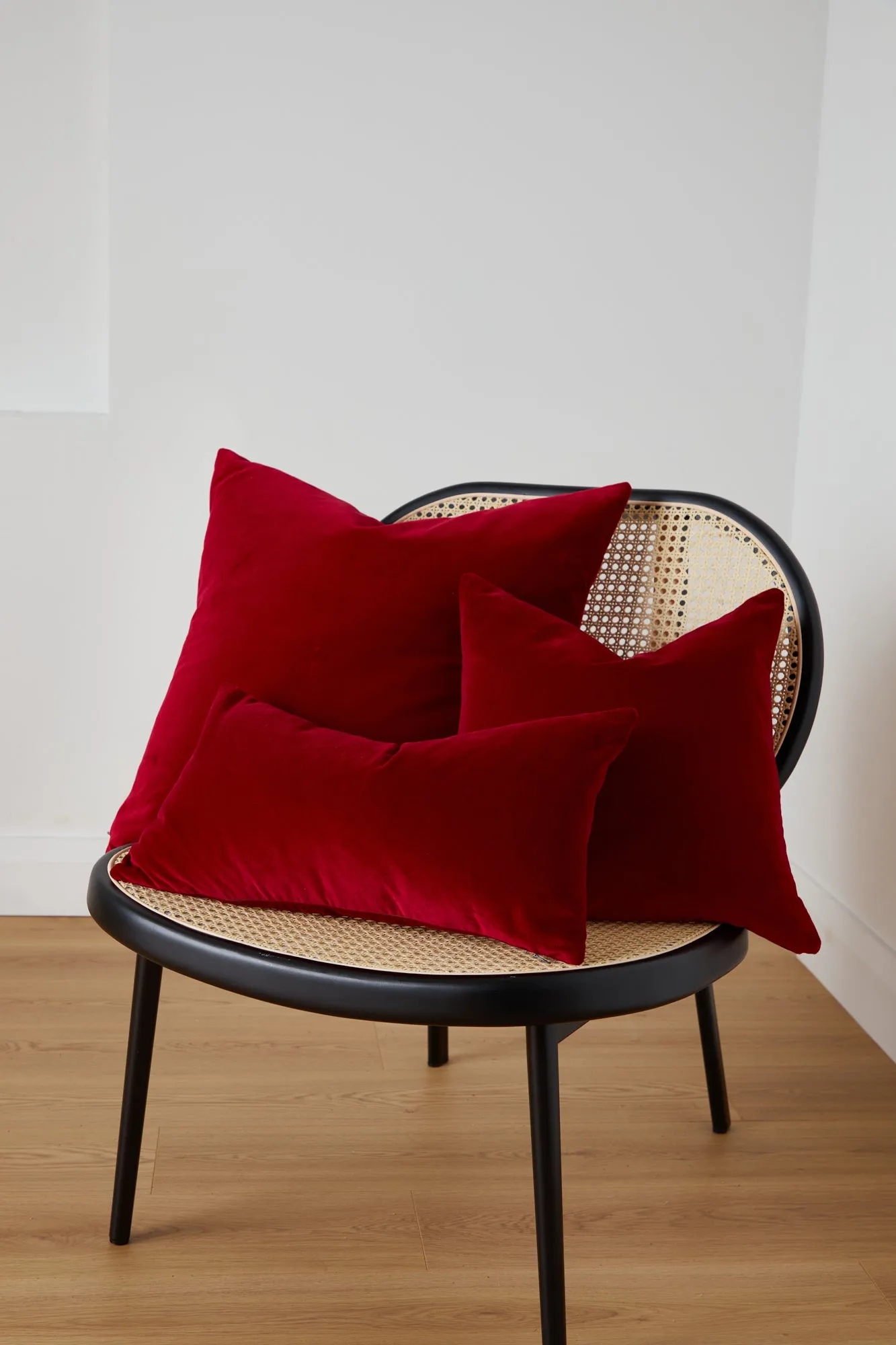 Foxford Berry Velvet Cushion 18 inch