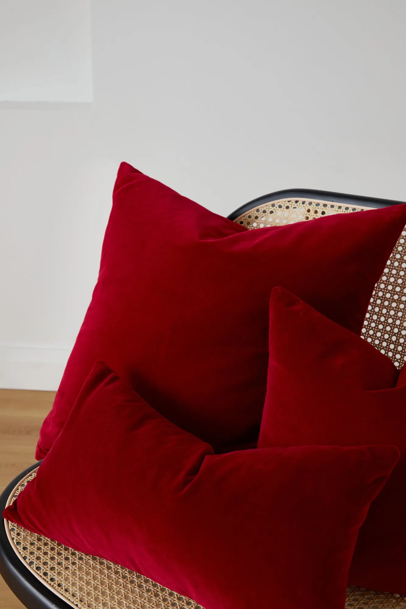 Foxford Berry Velvet Cushion 18 inch
