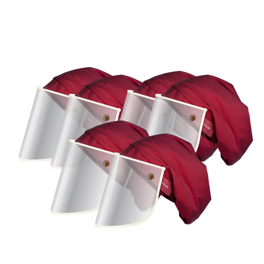 Hairbrella Pro Scrub Cap   Face Shield Gifting Bundle (Buy 5, Get 1 Free)