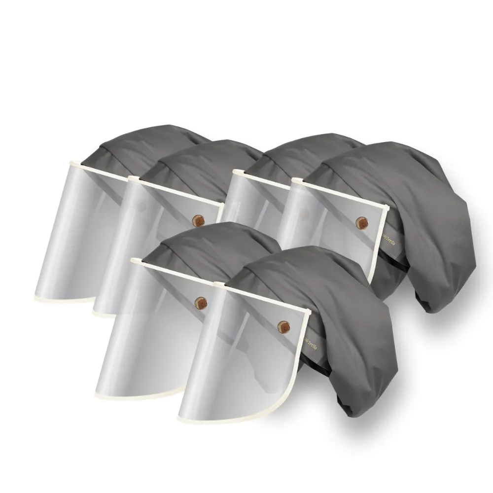 Hairbrella Pro Scrub Cap   Face Shield Gifting Bundle (Buy 5, Get 1 Free)