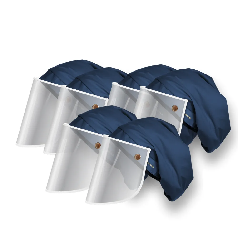 Hairbrella Pro Scrub Cap   Face Shield Gifting Bundle (Buy 5, Get 1 Free)