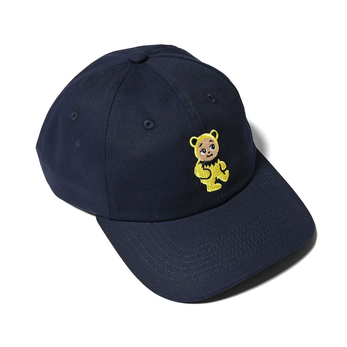 HOMEGAME - BABY DAD CAP BEAR NAVY/YELLOW【HG241419】