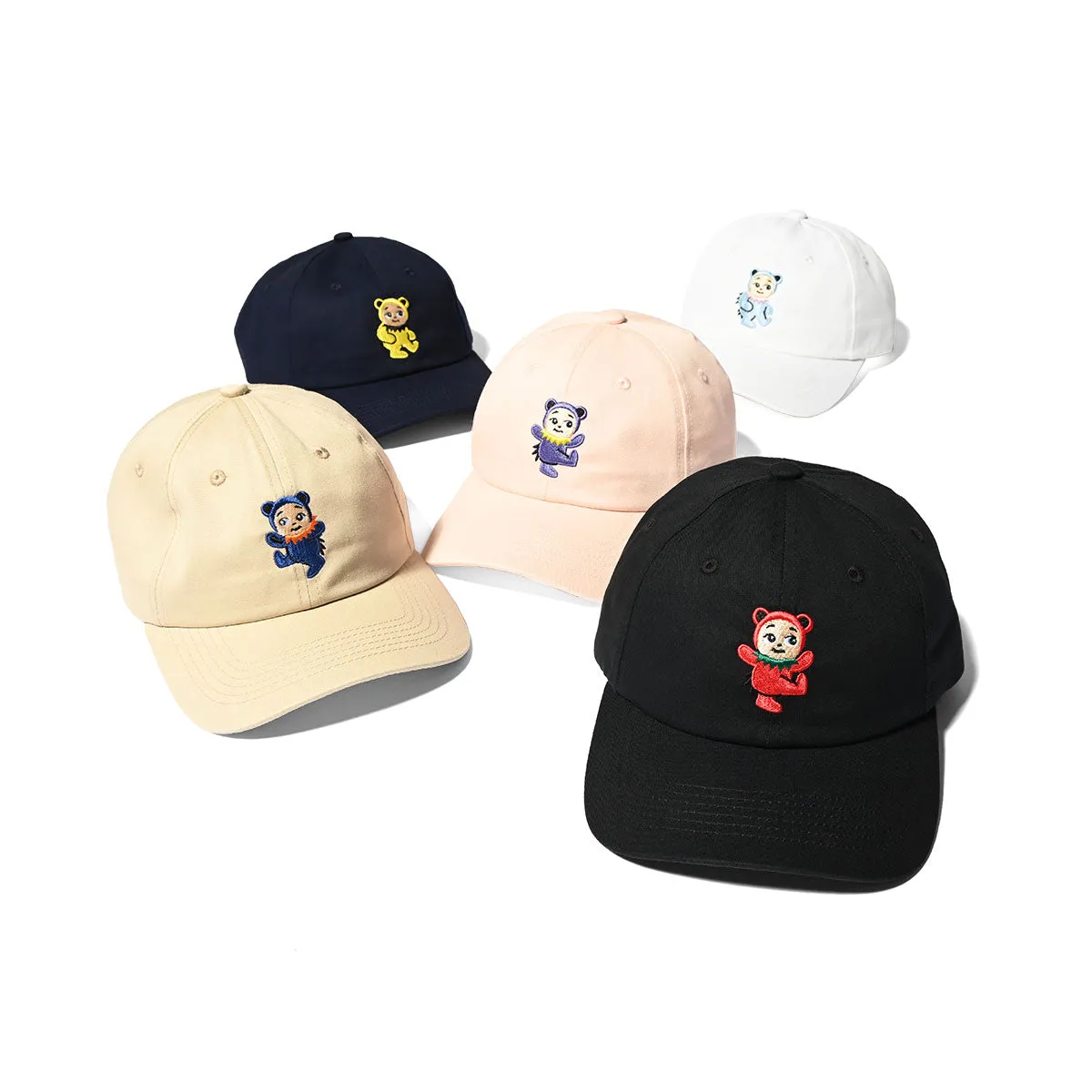 HOMEGAME - BABY DAD CAP BEAR NAVY/YELLOW【HG241419】