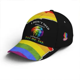 I Don't Need Anyone Approval Sassy Lips LGBT Baseball Cap Coolspod