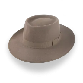 Iconic Wide Brim Porkpie Fedora Hat for Men | The Oppenheimer