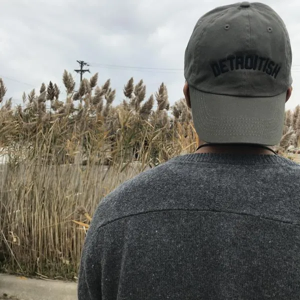 Ink Detroit Detroitish Dad Cap - Olive Green