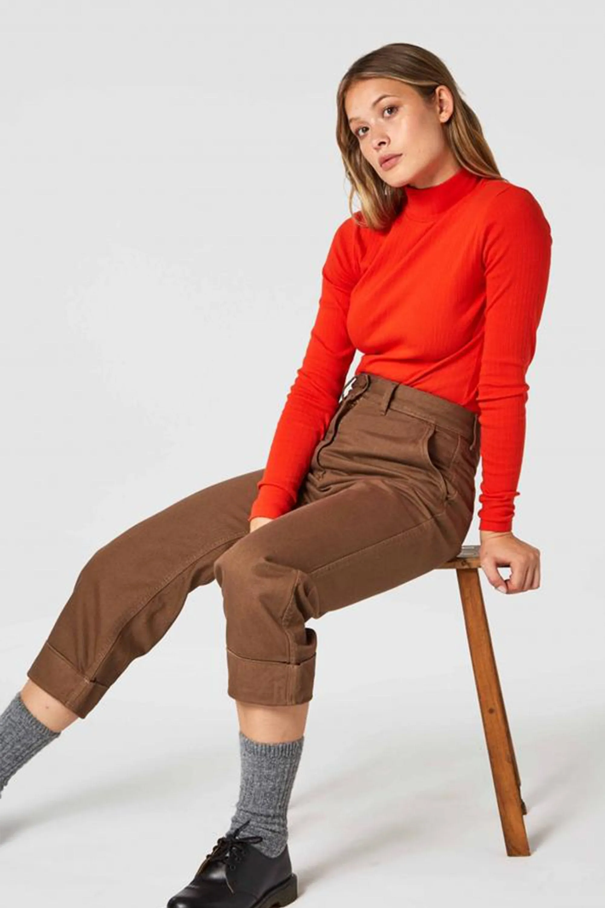 jacobina rib top orange