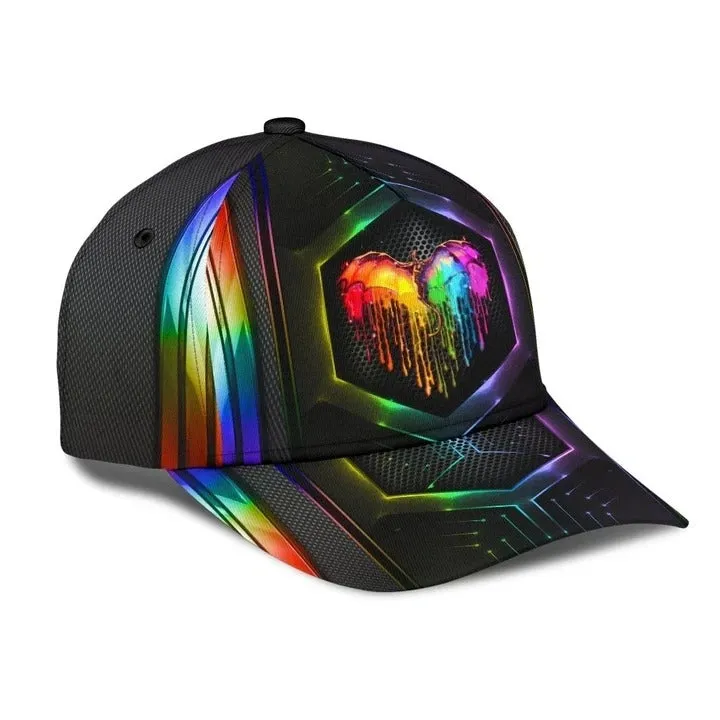 Lesbian Baseball Cap, Love Is Never Wrong Lgbt Printing 3D Baseball Cap Hat, Gift For Couple Lesbian