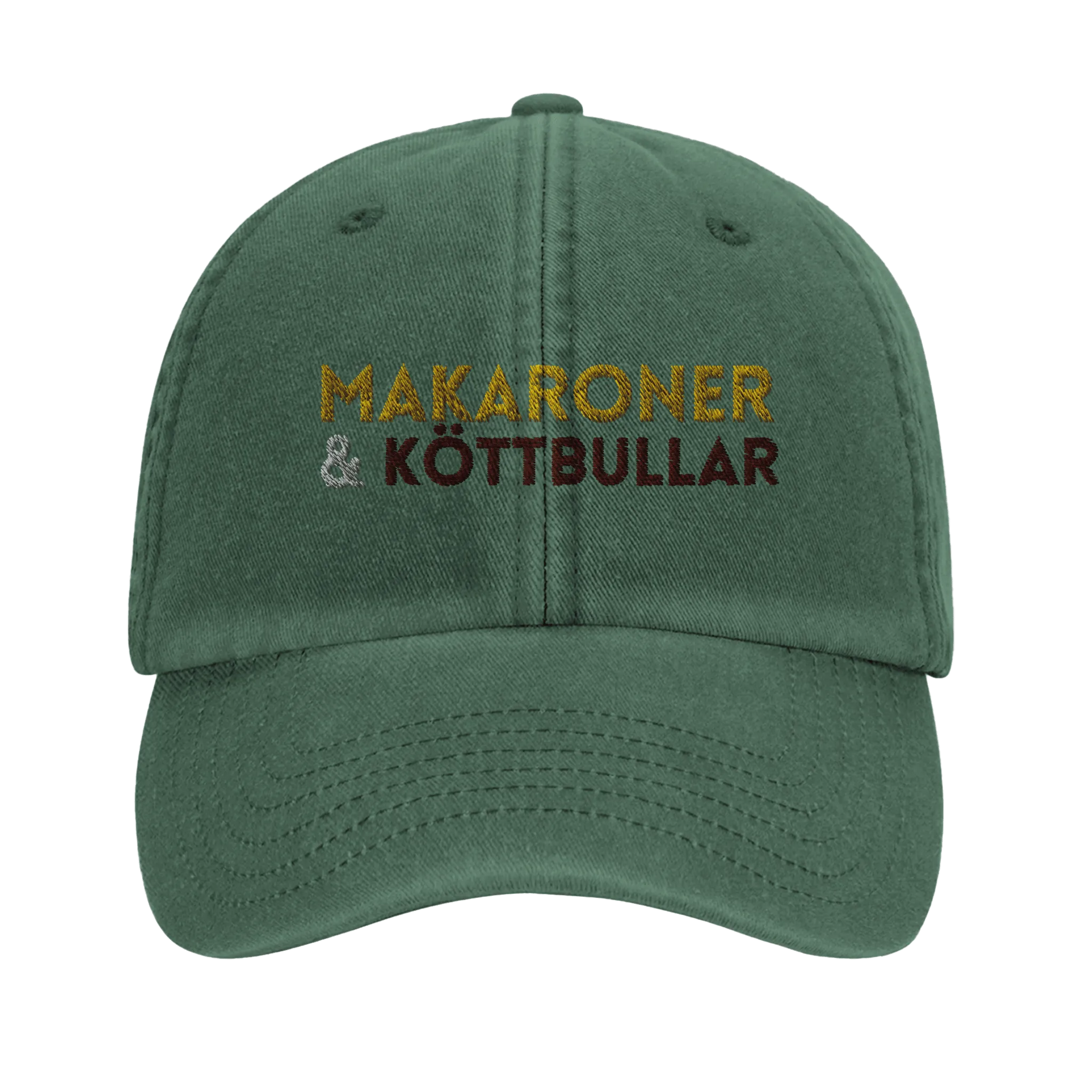 Vintage Cap with Macaroni & Meatballs Design