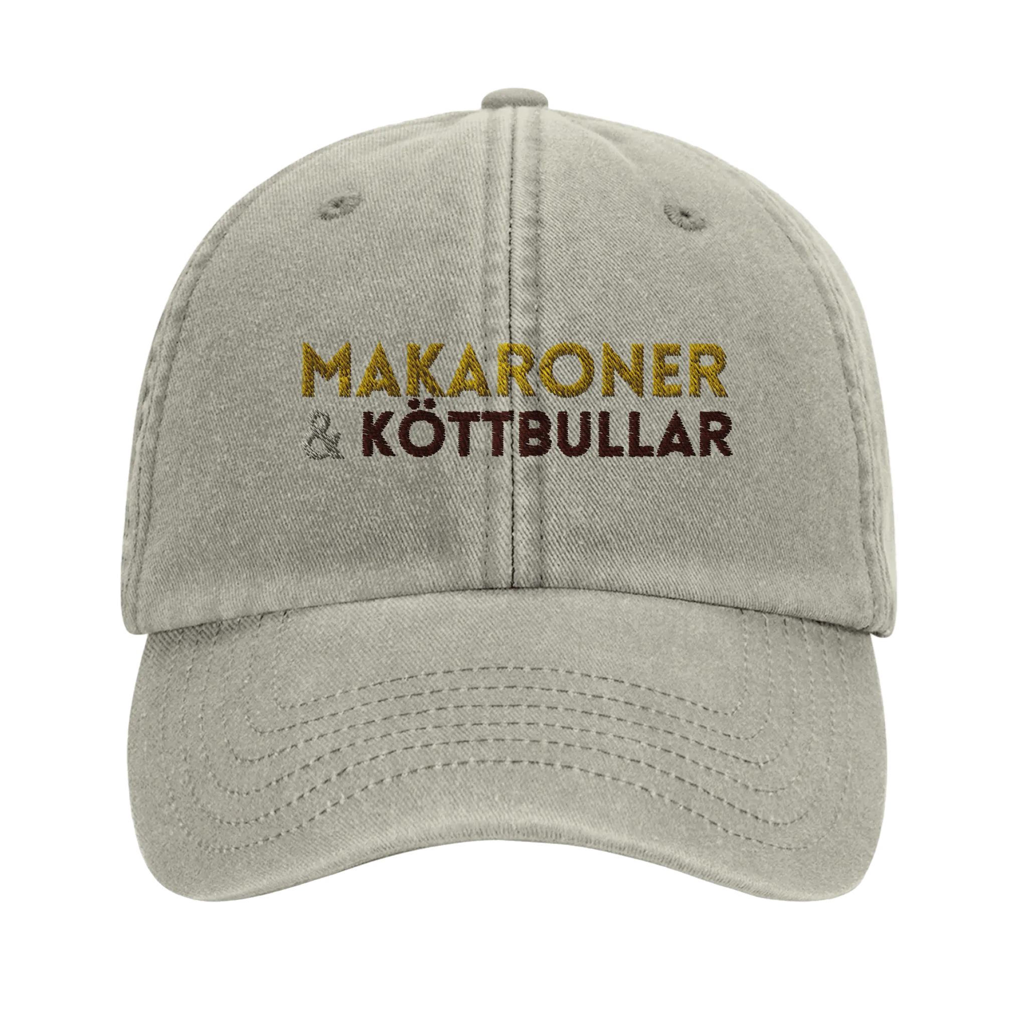 Vintage Cap with Macaroni & Meatballs Design