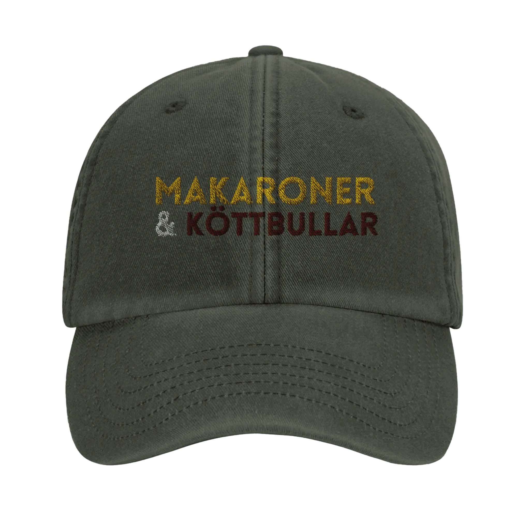 Vintage Cap with Macaroni & Meatballs Design