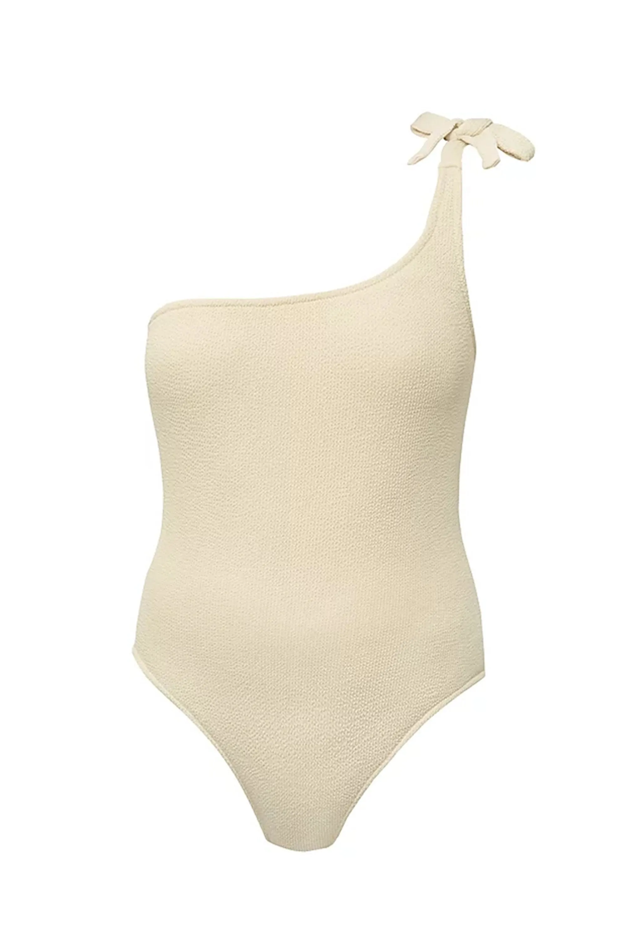 margot one shoulder swimsuit sand