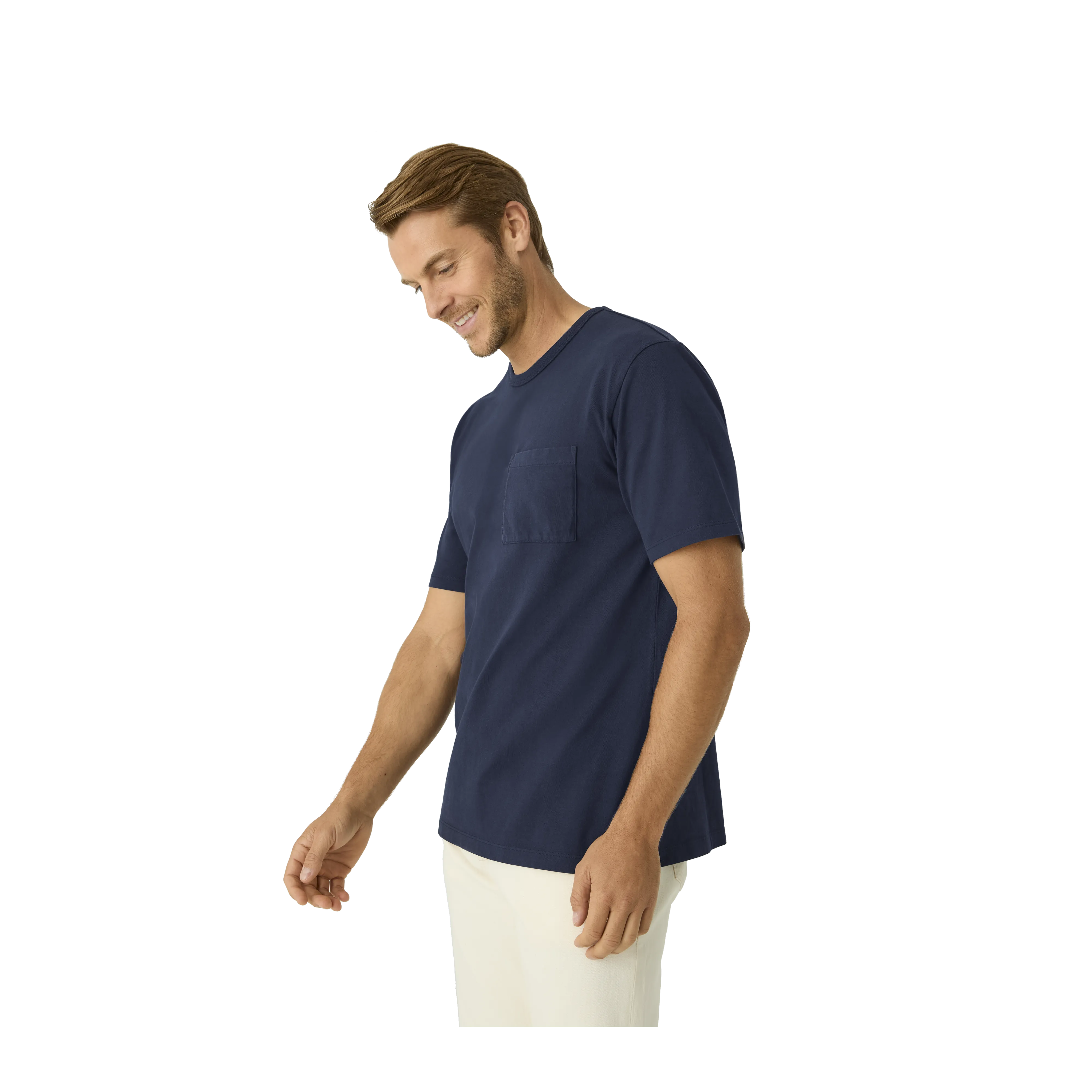 Men’s Premium Weight Pocket Crew Neck T-Shirt 3-Pack