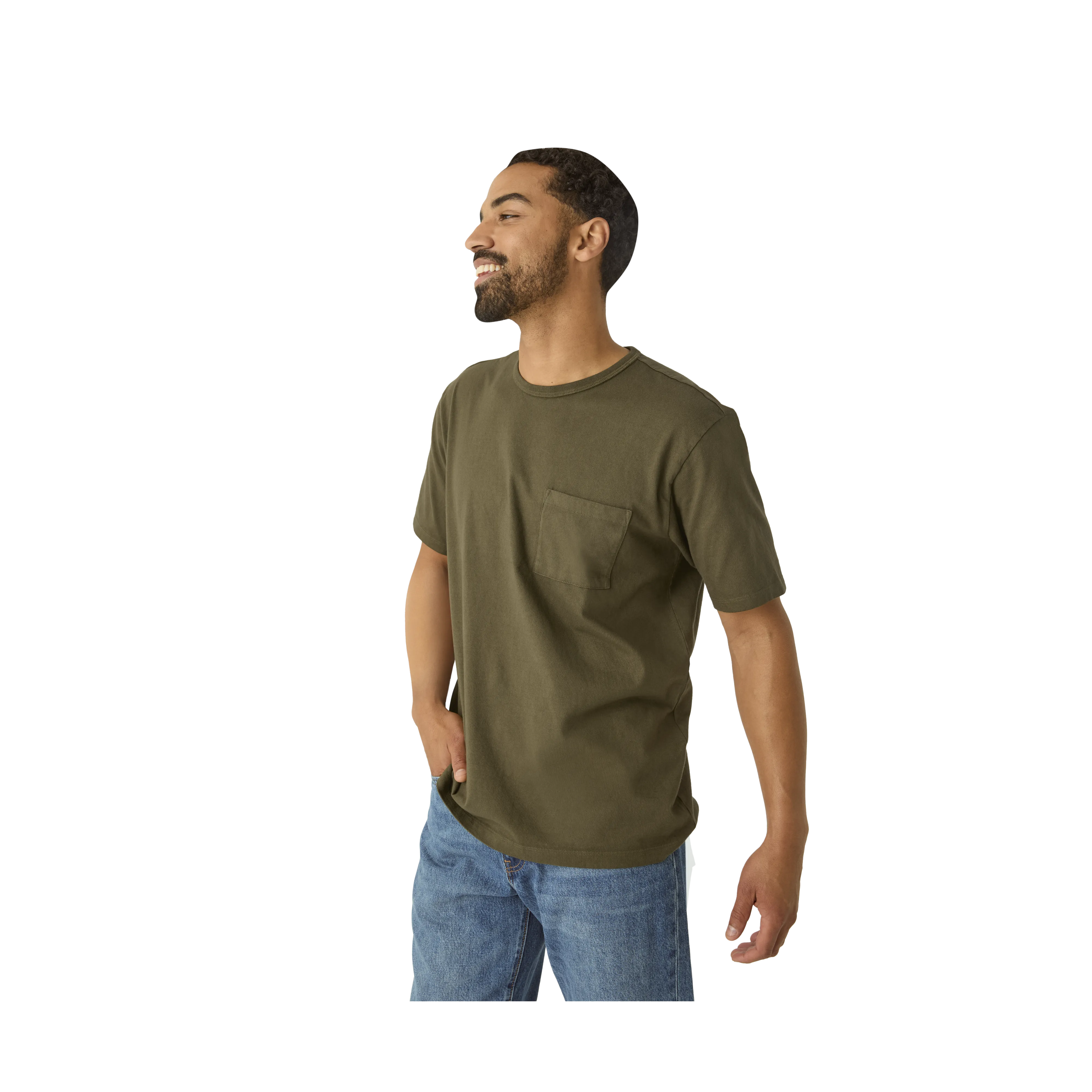 Men’s Premium Weight Pocket Crew Neck T-Shirt 3-Pack