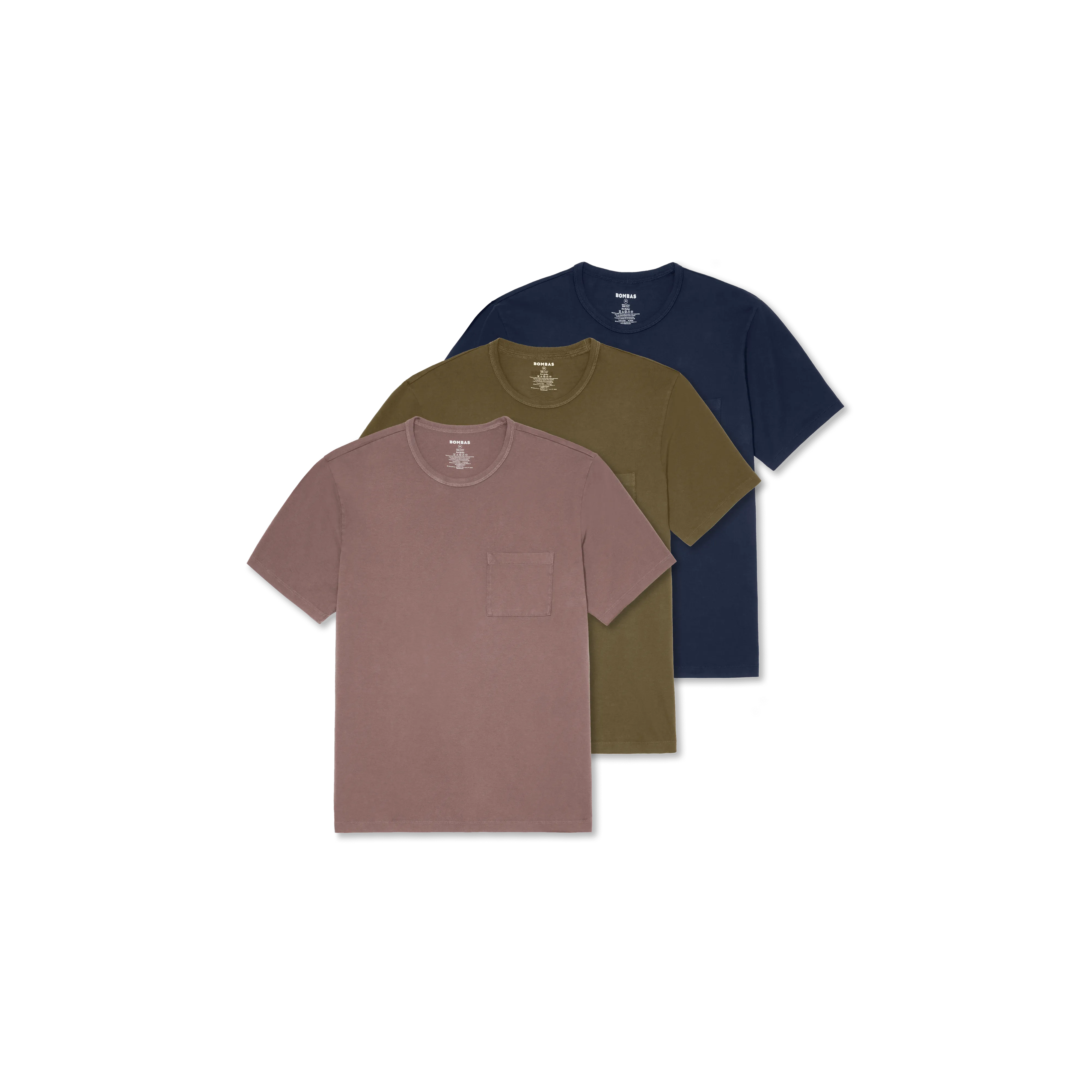 Men’s Premium Weight Pocket Crew Neck T-Shirt 3-Pack