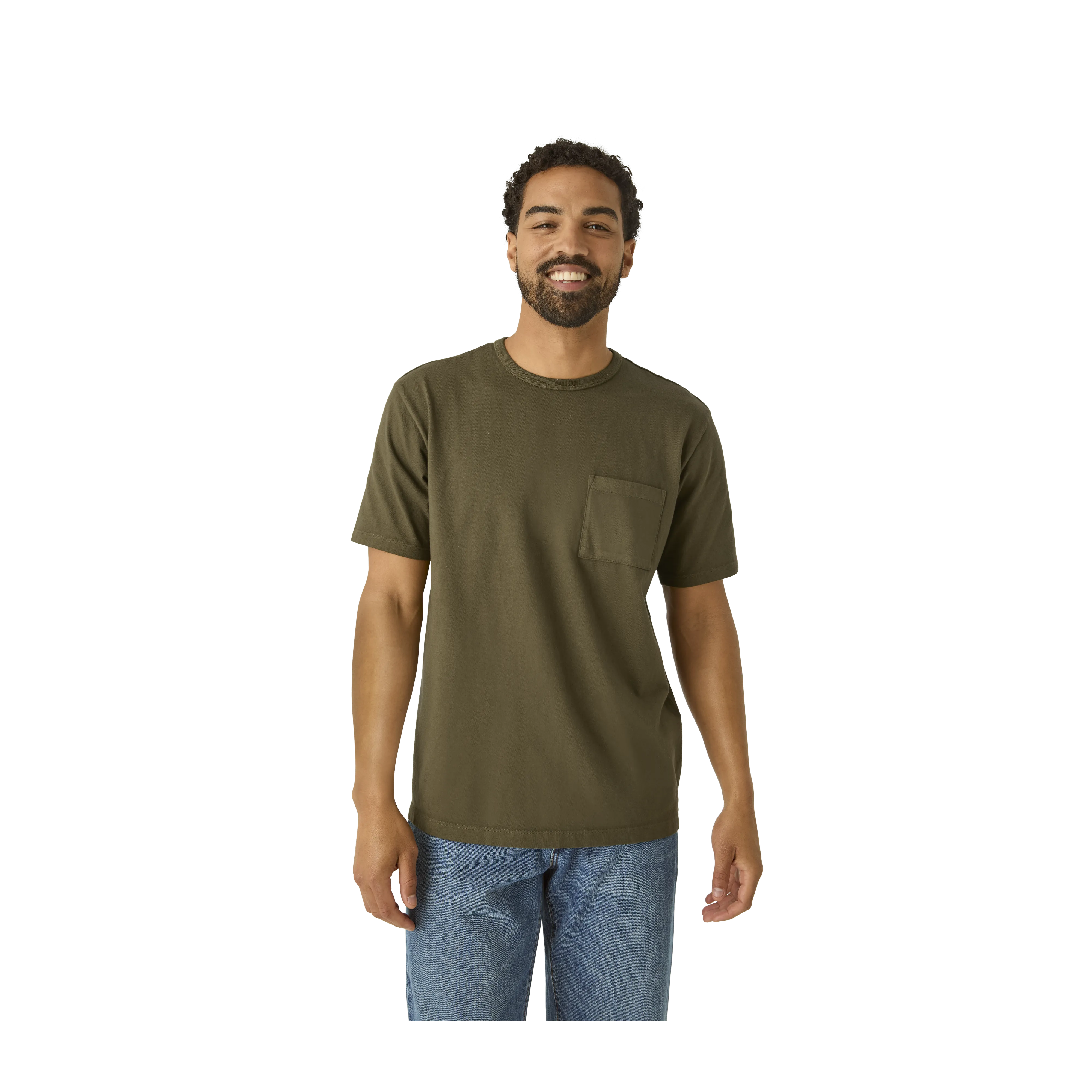 Men’s Premium Weight Pocket Crew Neck T-Shirt 3-Pack