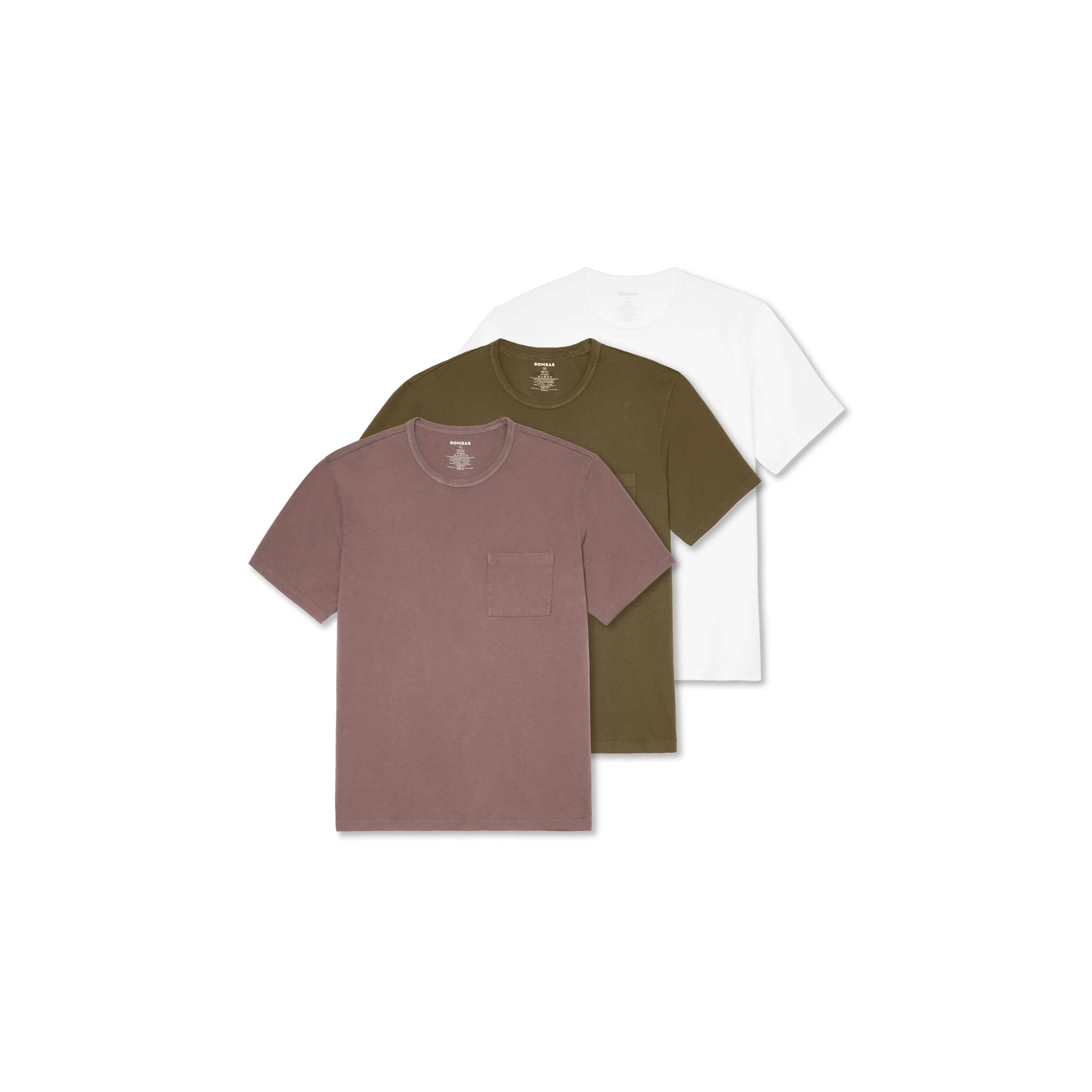 Men’s Premium Weight Pocket Crew Neck T-Shirt 3-Pack