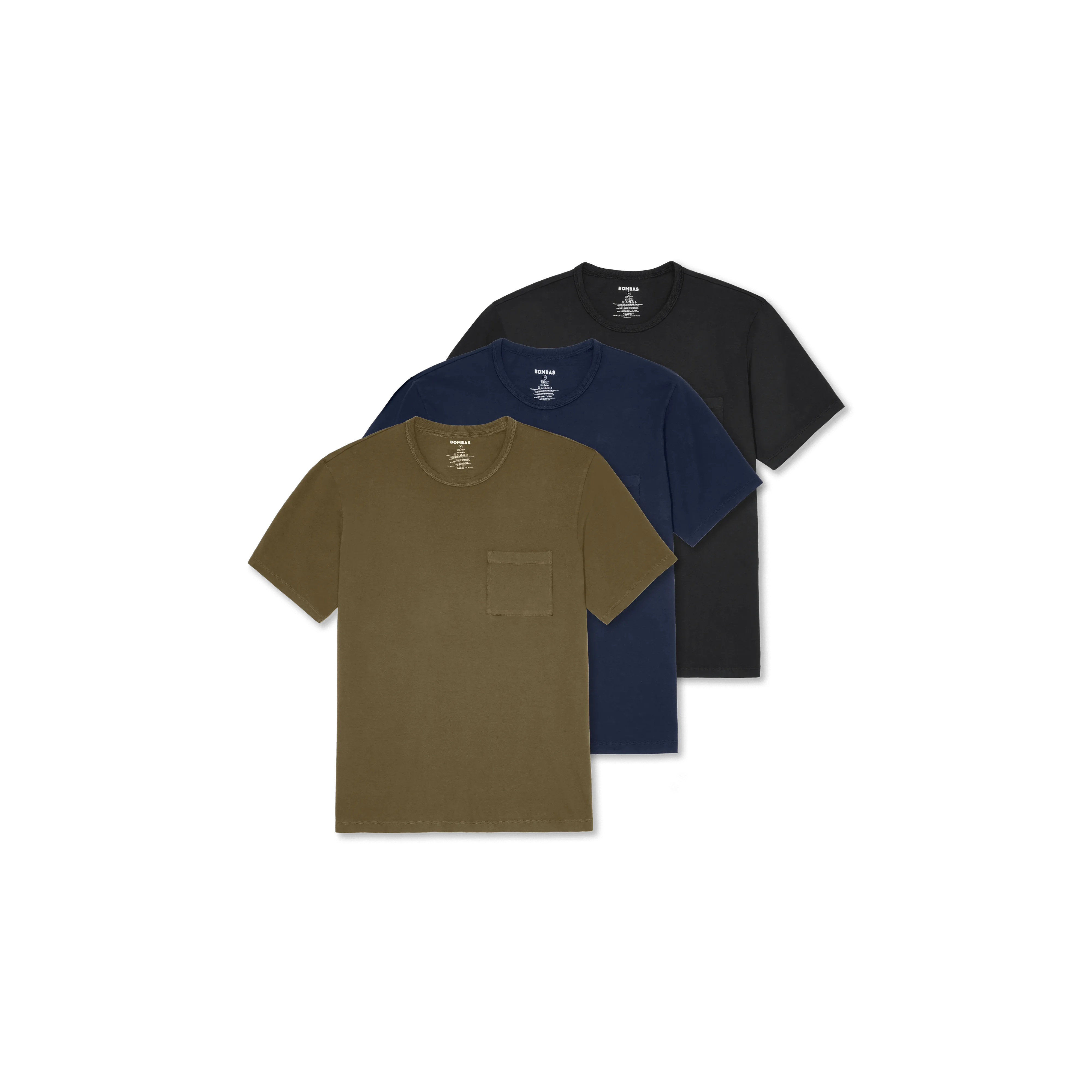 Men’s Premium Weight Pocket Crew Neck T-Shirt 3-Pack