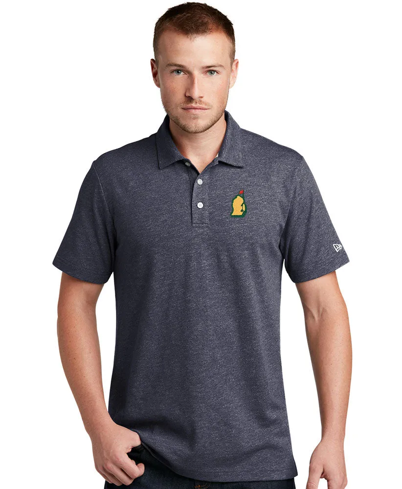 Optimized Title: Stylish Mitten-Printed Flag Twist Polo for Men