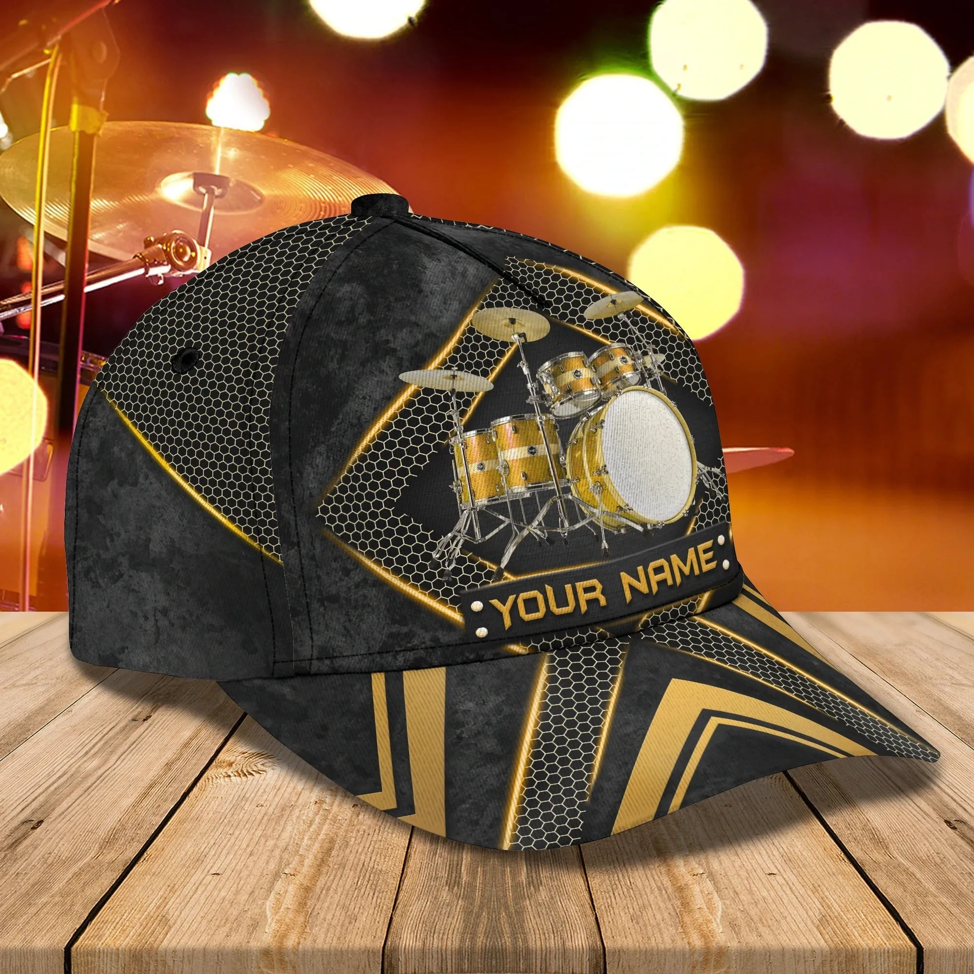 Personalized Baseball Cap Hat For Drummer Friend, To My Dad Drummer Gifts, My Son Drum Lover 3D Cap Hat Gift