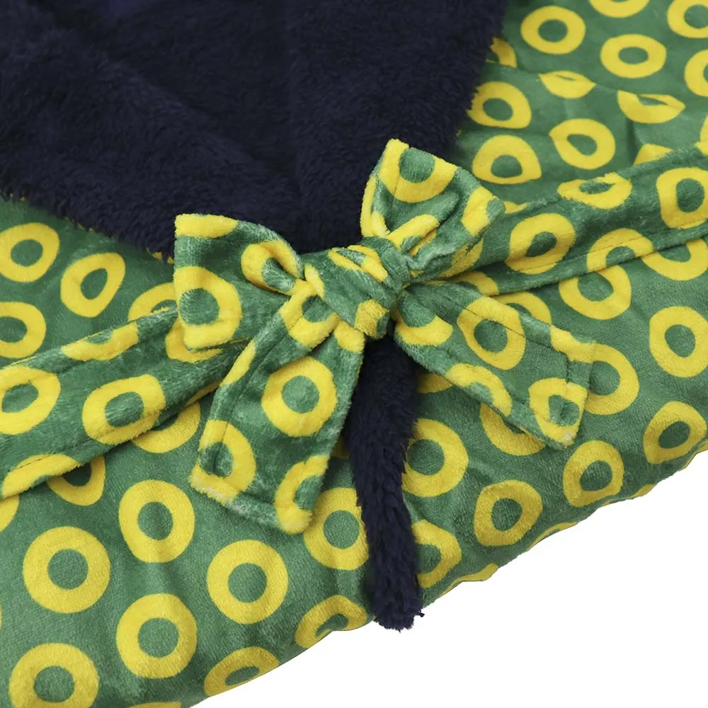 Phish | Ultra-Soft Yellow & Green Donut Pattern Comfort Robe
