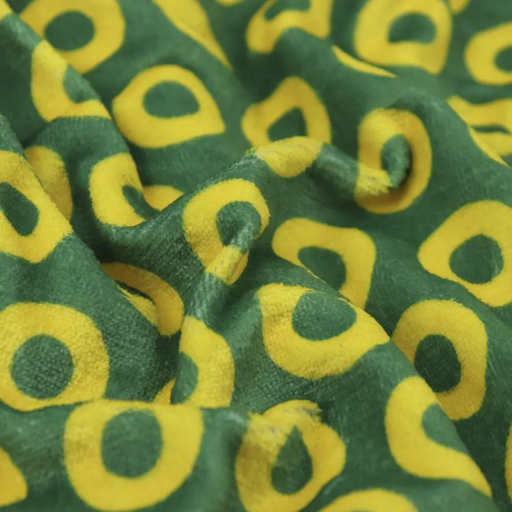Phish | Ultra-Soft Yellow & Green Donut Pattern Comfort Robe
