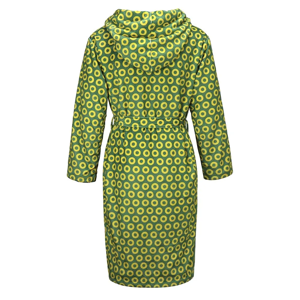 Phish | Ultra-Soft Yellow & Green Donut Pattern Comfort Robe