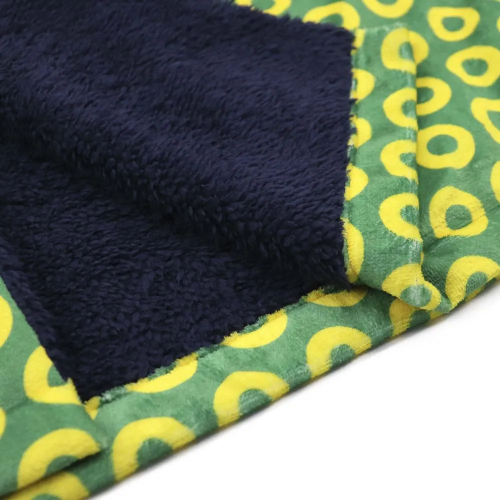 Phish | Ultra-Soft Yellow & Green Donut Pattern Comfort Robe