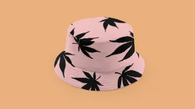 Pink Flower 420 Bucket Hat