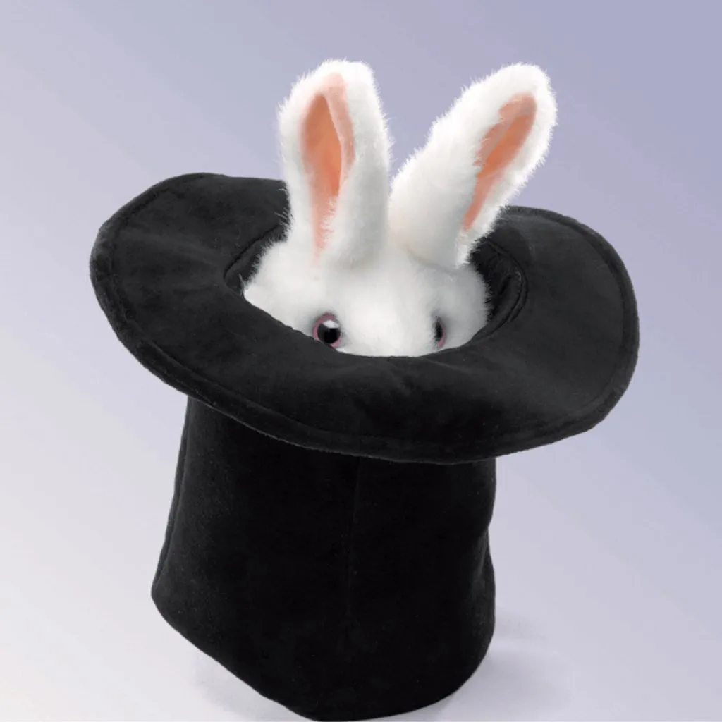 Rabbit in the Hat Hand Puppet