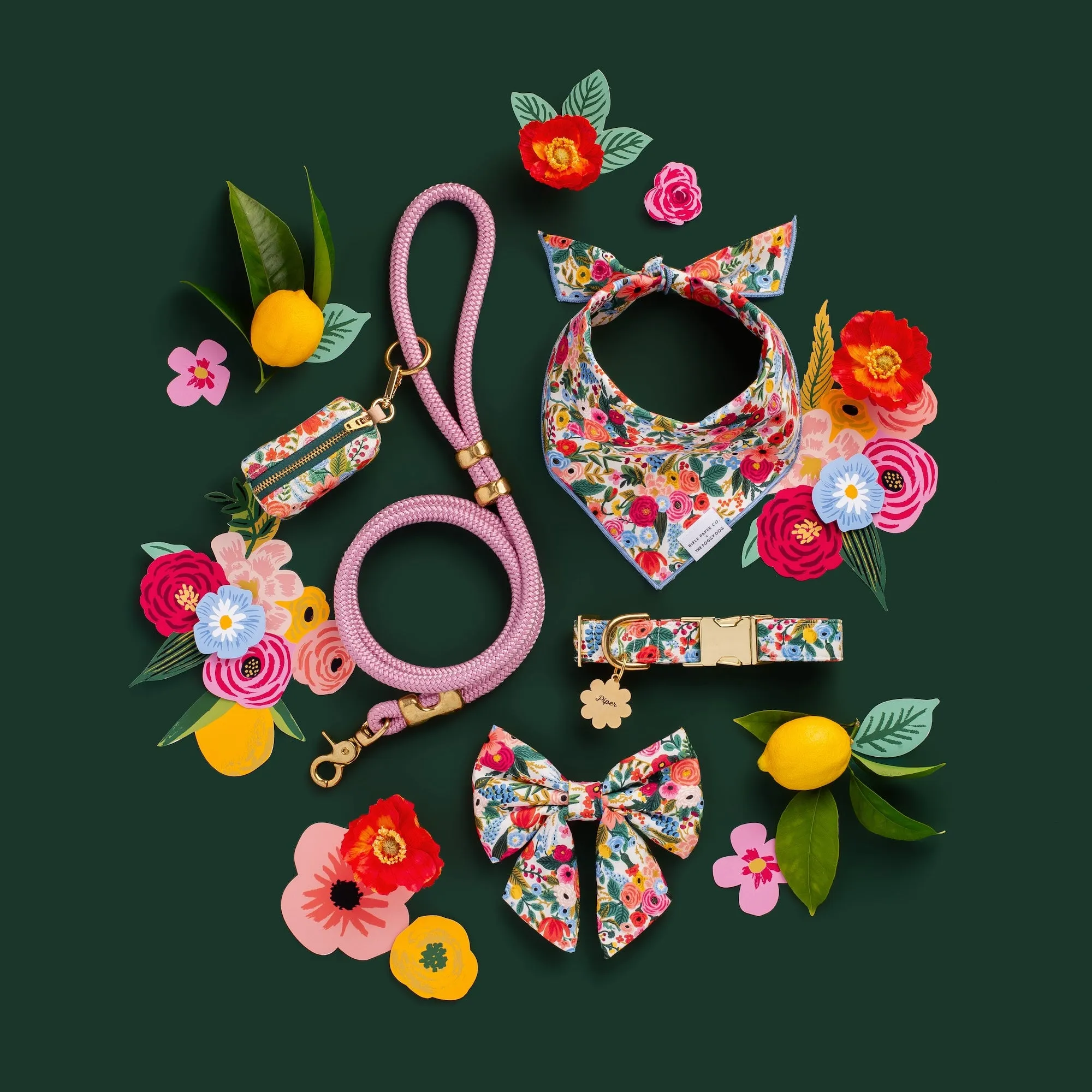 Rifle Paper Co. x TFD Garden Party Lady Bow Collar
