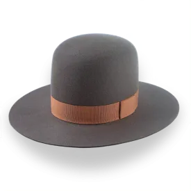 Round Crown Western Style Hat in Fur Felt | The Caribou