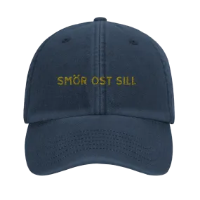 Vintage Cap with Butter, Cheese, and Herring Design - Swedish Style