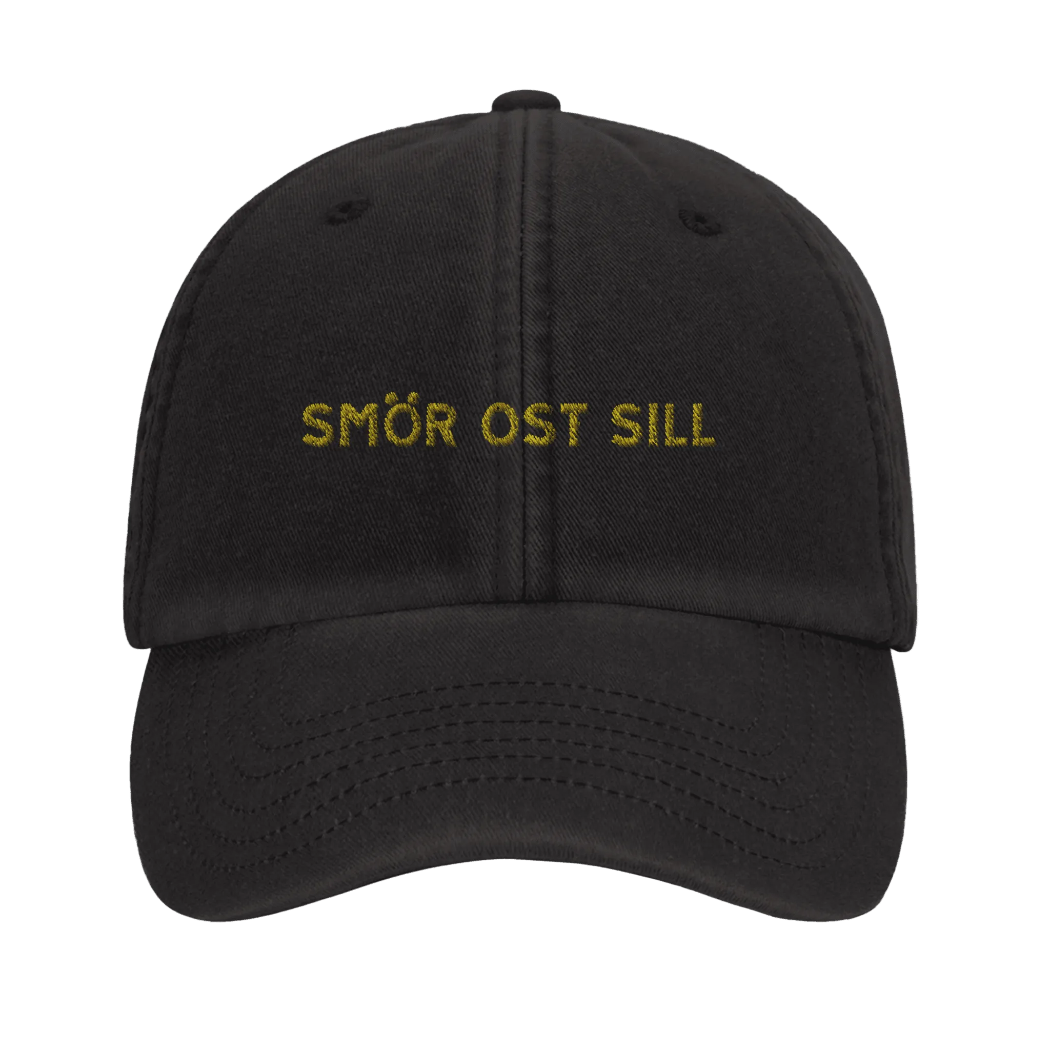 Vintage Cap with Butter, Cheese, and Herring Design - Swedish Style